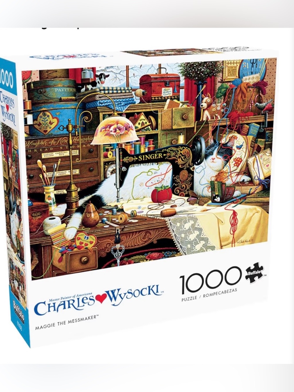 Buffalo Games 1000 Piece Puzzle ~3/$20~ Charles Wysocki Maggie the Messmaker
